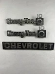 Vintage (3) Gm 1975-80 Chevy Van 10 Fender Emblems Scripts Nameplates Chrome Set. Fixed Price $86.99.