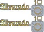 Oer Front Fender "silverado 10" Emblem Set For 1975-1980 Chevy Pickup Trucks. Fixed Price $119.98.