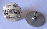 Haynes Kokomo Ind Medallion Emblem Set 1-5/8" Dia W/ Mounting Studs Vintique. Fixed Price $40.00.