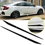 Black Stripe Pre-cut Side Door Skirt Vinyl Decal Sticker For Honda Civic 2016-21. Fixed Price $13.99.
