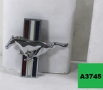 1999-2004 Ford Mustang Tri Bar Emblem Running Pony 3" Driver Front Fender. Fixed Price $12.00.