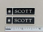 Scott S10 Speaker Badge Logo Emblem Custom Aluminum Pair. Fixed Price $9.95.