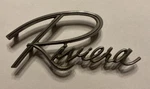 1964 1965 Buick Riviera Trunk Script Rear Body Emblem 4485658 Salvage Part C3. Fixed Price $29.95.