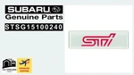 Subaru Oem STSG15100240 Wrx Sti Impreza Brz Forester Emblem Hairline Jdm. Fixed Price $43.42.