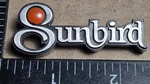 (1) Rare Pontiac Sunbird 1/4" Thick Emblem Decal 525468 CE1256). Fixed Price $18.00.