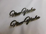 Nos Oem Chrysler 1970 1971 New Yorker Emblems Ornament Script 4.5" Verify Place. Fixed Price $79.00.