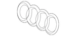 Genuine Audi Emblem 4M0-853-605-T94. Fixed Price $104.60.