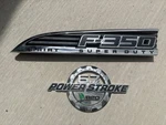 2011-2016 Ford F350 F-350 Sd Left Driver Fender Emblems Lariat Super Duty Oem. Fixed Price $55.00.