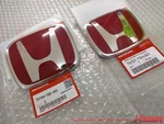 Honda Civic Type-r FK8 2017-2019 Genuine Front & Rear Red "h" Emblem Set Oem. Fixed Price $130.28.