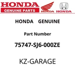 Honda Genuine Sticker 75747-SJ6-000ZE New. Fixed Price $32.54.