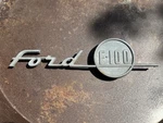 Bob Drake Reproduction 1955 Ford F-100 Truck Hood Side Emblem B5C-16721. Fixed Price $32.00.