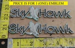 (1) Buick Skyhawk Circa '82 Front Fender Emblem 25512314 (5483. Fixed Price $8.00.