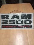 2015-2019 Dodge Ram 2500 Heavy Duty Emblem Nameplate Badge (matte Black) Mopar. Fixed Price $94.95.