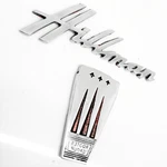 Hillman Rotes Group Front And Rear Badge Emblem In Metal. Fixed Price $67.80.