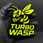 1PCS Turbo Wasp Emblem 3D Multicolor Acrylic Car Badge For Trucks. Fixed Price $28.00.