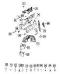 Genuine Mopar Front Fender Air Outlet Right 68443262AA. Fixed Price $13.84.