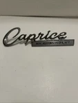 Vintage Chevrolet Caprice Trunk Emblem Script Nameplate 7596291, Mid 60. Fixed Price $33.95.