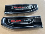 2019-2024 Gmc Sierra 1500 6.2L Lh & Rh Fender Vent Emblems Black Chrome Oem. Fixed Price $239.98.