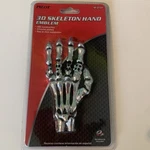 New 3D Skeleton Hand Chrome Plated Abs Car Ornament Emblem Pilot IP-3137. Fixed Price $14.98.
