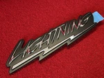 Nos New 1999 Thru 2004 Ford Lightning Pick Up Front Fender Emblem XL3Z-16720-AA. Fixed Price $65.00.