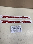 Gm 10193493 Trans Am Door Emblem Red Pair (2) 1993-02 Firebird Nos. Fixed Price $60.00.