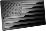 American Metal Flag Auto Fender Emblem For Cars Trucks (5"X3", Black -1 Pack). Fixed Price $8.99.