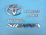 04-05 Toyota Sienna Limited Awd Oem 75441-AE010 Rear Lift Emblems Set. Fixed Price $37.49.