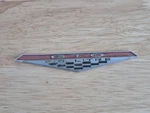 1965 66 67 68 Pontiac Gto 6.5 Litre Door Panel Emblem #7656954 Damaged. Fixed Price $16.80.