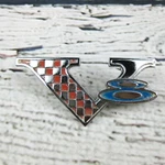 1964-65 Plymouth Barracuda Valiant V8 Fender Emblem Badge 2524054 Vintage Part. Fixed Price $89.95.