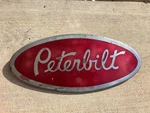 Peterbilt 352 Cabover Emblem Nameplate Badge, 12" Long, Oem, Free Shipping!!!. Fixed Price $150.00.