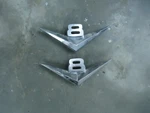 Vintage V8 Ford Emblem BAAF-8259-A 50 Truck Used, Set Of. Fixed Price $100.00.