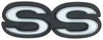1973-74 Chevrolet Nova; "ss" Front Grill Emblem; With Hardware; Gm Licensed. Fixed Price $49.99.