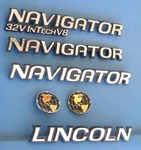 Lincoln Navigator Emblems Set 32V Intech V8 Globe Oem 98-02 00 01 F85Z Lot XL7Z. Fixed Price $29.99.
