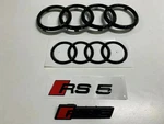 Audi RS5 Rings Front Rear Emblems Designation Black. Fixed Price $294.00.