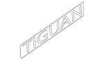 Genuine Volkswagen Nameplate 5NA-853-687-G-2ZZ. Fixed Price $93.53.
