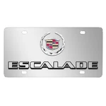 Cadillac Escalade 3D Dual Logo Mirror Chrome Stainless Steel License Plate. Fixed Price $58.99.