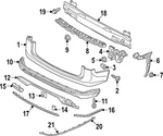 Genuine Volkswagen 2018-2020 Atlas Center Molding 3CN-853-835-2ZZ. Fixed Price $186.00.