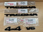 16-23 Tacoma 4X4 V6 Nightshade Edition Black Out Emblems Genuine Toyota. Fixed Price $152.07.