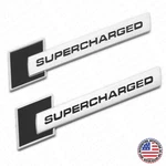 Audi Black Supercharged Side Fender Marker Nameplate Emblem Badge Decorate Sport. Fixed Price $19.99.