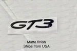 Porsche 2014+ GT3 Emblem Script Rear Badge In Matte Black 99155925190. Fixed Price $88.00.