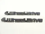Vintage 1976-86 Amc Eagle & Jeep Pair Of 4 Wheel Drive Emblem Badge Script Used. Fixed Price $18.88.