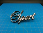 Vintage Chrysler Sport Script Emblem Badge Chrome Oem Mopar 38700 Classic Car. Fixed Price $35.99.