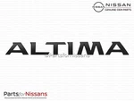 Genuine Altima Rear Emblem Midnight Edition 84895-9HU5B. Fixed Price $106.56.