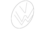 Genuine Volkswagen Hatch Emblem 5H0-898-633. Fixed Price $59.11.