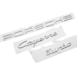 3PCS Chrome Silver Porsche Cayenne Turbo Letters Rear Badge Emblem. Fixed Price $181.66.
