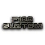 1978 1979 Ford Truck F100 Custom Emblem Fender Badge Oem #D7TB16702BWA. Fixed Price $12.27.