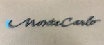 Nos Oem Chevrolet "monte Carlo" Quarter Panel Nameplate Emblem 2002 - 03. Fixed Price $19.99.
