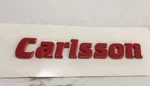"new"carlsson Red Logo Rear Boot Badge Emblem Made In Germany Oem #99500125. Fixed Price $95.00.
