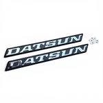 Datsun 620 Pickup Emblem Badge Side Front Fender Replacement Parts New X Pcs. Fixed Price $75.00.