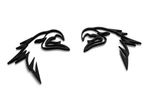 Matte Black Hellhawk For Jeep Trackhawk Grand Cherokee Emblems Badges. Fixed Price $19.99.
